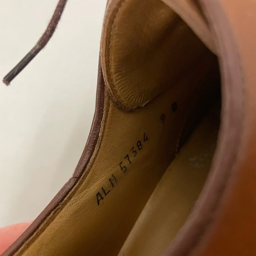 Polo Ralph Lauren Made in Italy Vintage Chunky Leather Derby in Brown Size‎ 9 D
